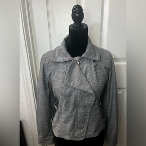 Apostrophe Petite
Grey Moto Zip Up. Size 8